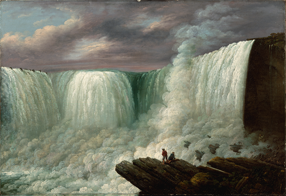 painting of niagra falls - Louisa Davis Minot (1788–1858), Niagara Falls, 1818. Oil on canvas.
