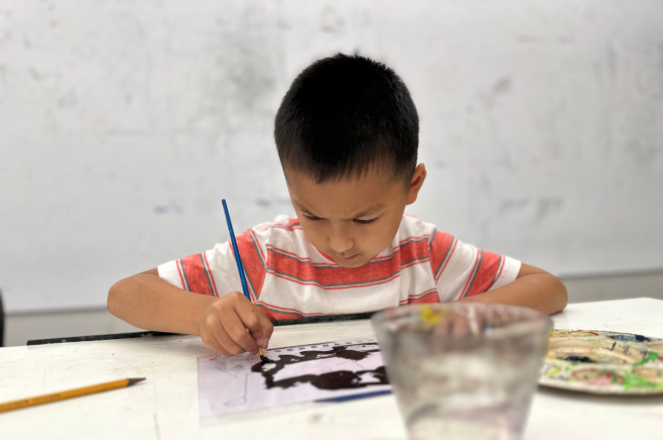 4-5 Year old student drawing