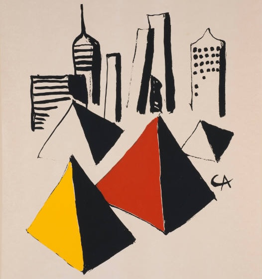 Alexander Calder (American, 1989-1976), View of Boston, 1970