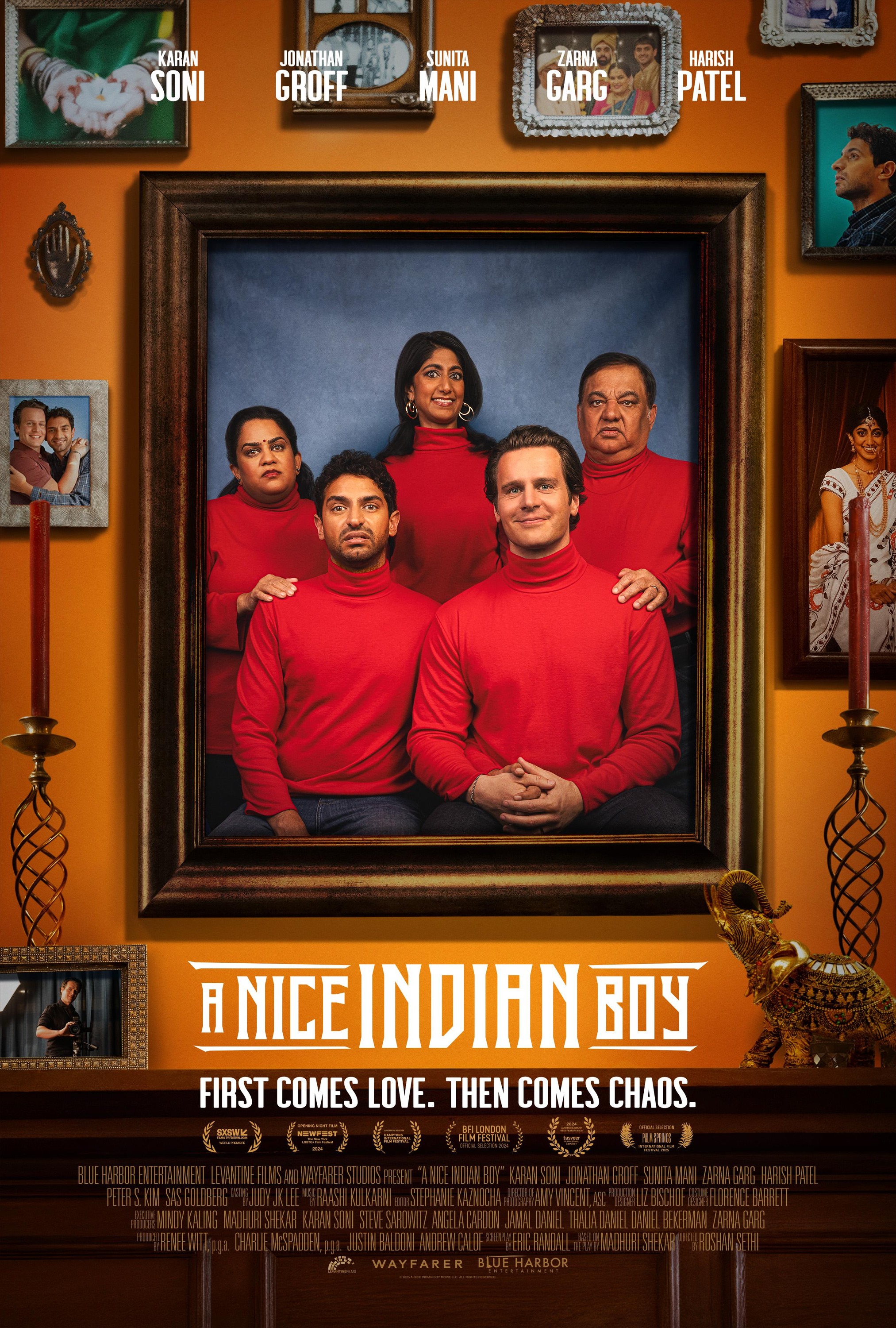Film poster for a nice indian boy