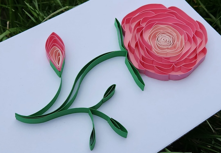 Quilled Floral Greeting Card Workshop