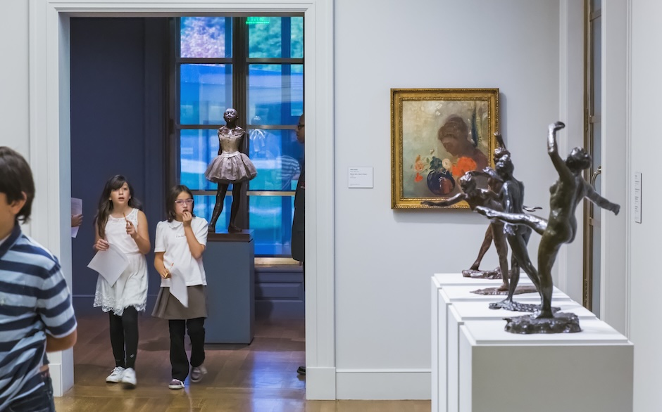 Clark Art Institute inside sculpture gallery