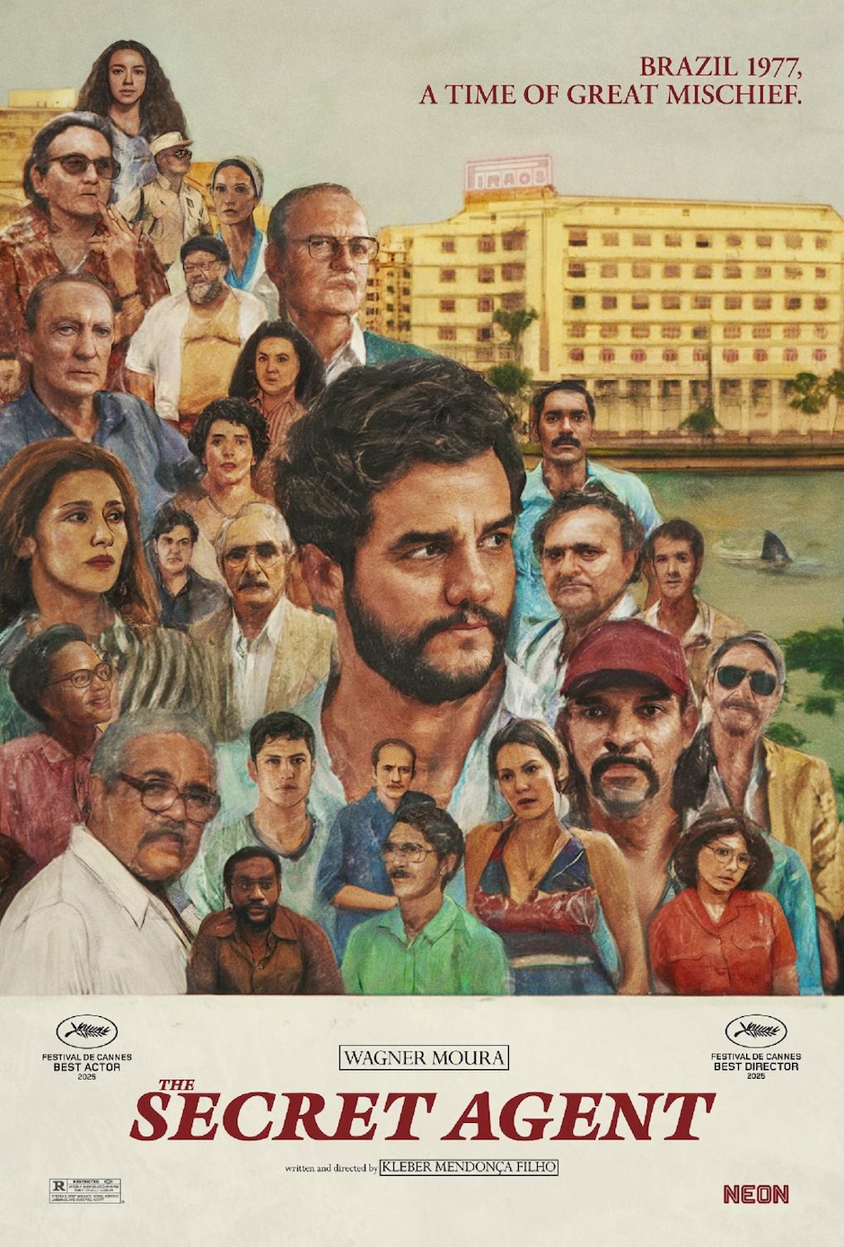 large group of illustrated faces 