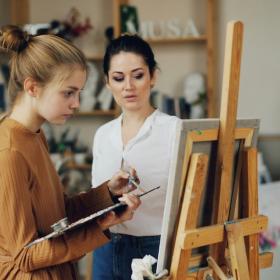 people painting