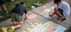 Sidewalk Chalk Competition