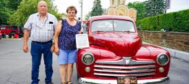 Class 2 Production 1945 to 1955: 1st Place - Wesley & Barb Clair (1947 Ford Coupe)