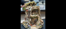 SCULPTURE #508 - The Fairy Stump by Lorrain P. Kreimeyer